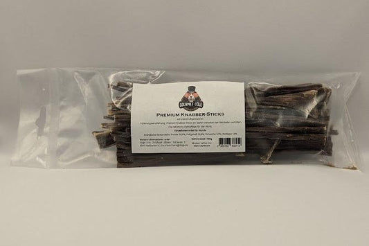 Premium Knabber-Sticks – Luftgetrockneter Kauspaß für Hunde 100g